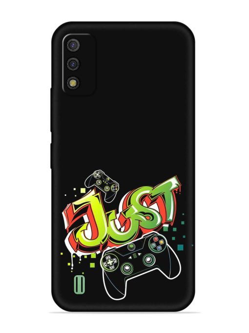 Graffiti Gamepad Illustration Embossed Soft Silicone Case for Itel A26 Zapvi