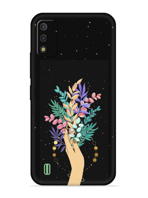 Flower On Hand Embossed Soft Silicone Case for Itel A26