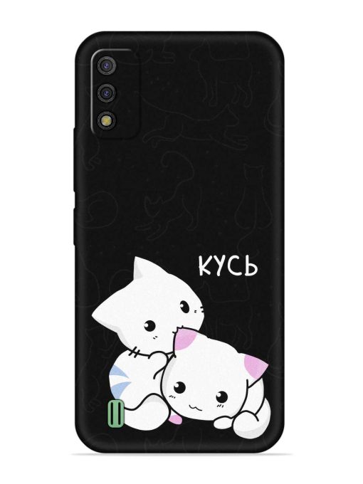 Kycb Cat Embossed Soft Silicone Case for Itel A26 Zapvi