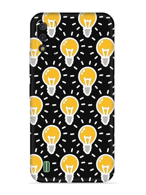 Light Bulb Seamless Embossed Soft Silicone Case for Itel A26 Zapvi