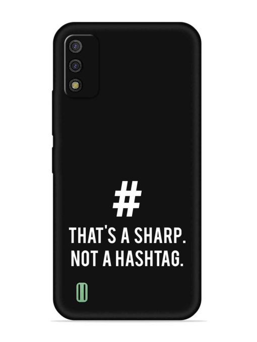 Thats Sharp Not Embossed Soft Silicone Case for Itel A26 Zapvi