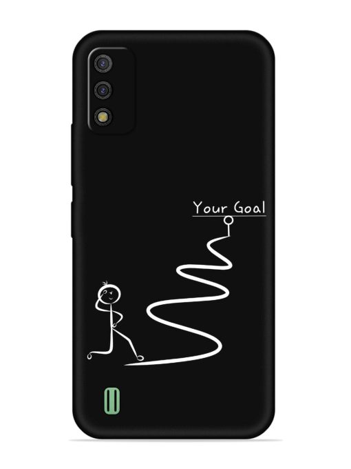 Your Goal Embossed Soft Silicone Case for Itel A26 Zapvi