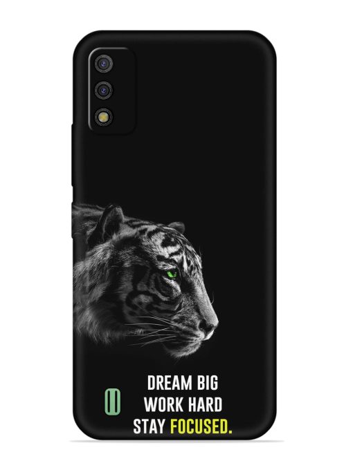 Dream Big Work Hard Embossed Soft Silicone Case for Itel A26 Zapvi