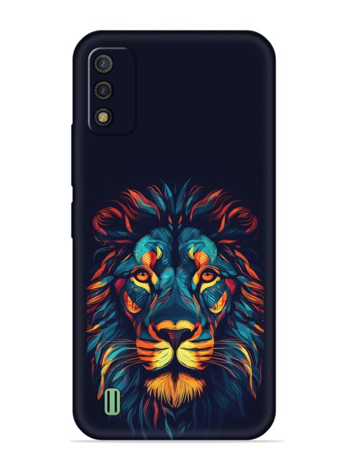 Colorful Lion Embossed Soft Silicone Case for Itel A26 Zapvi