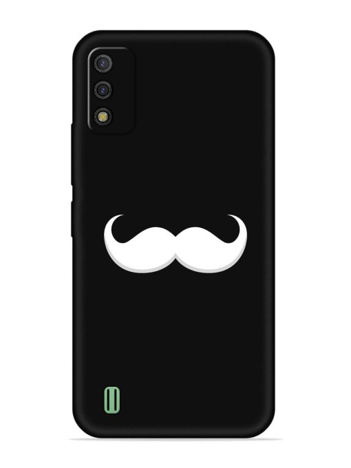 Mustache Vector Embossed Soft Silicone Case for Itel A26 Zapvi