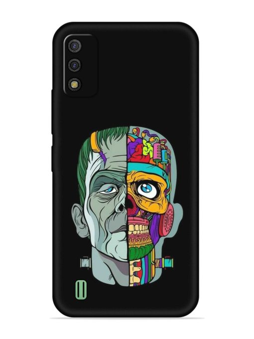 Men Vs Skull Embossed Soft Silicone Case for Itel A26 Zapvi