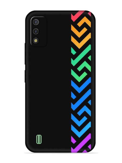 Colorshape Stripes Embossed Soft Silicone Case for Itel A26 Zapvi