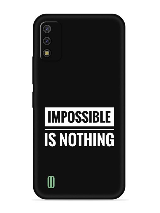 Impossible Is Nothing Embossed Soft Silicone Case for Itel A26 Zapvi