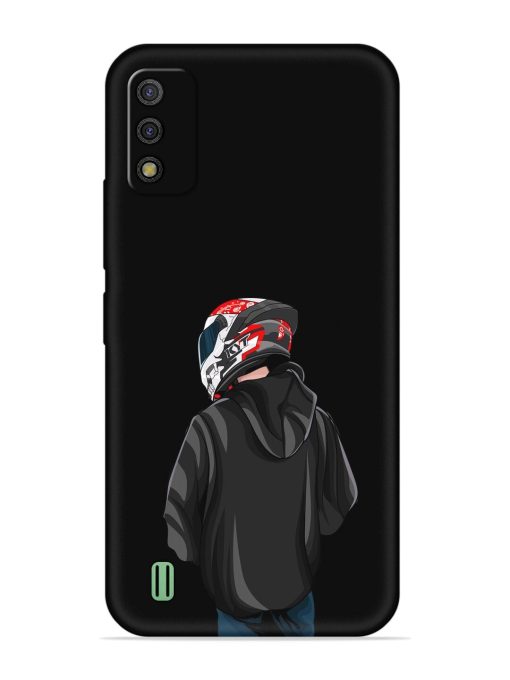 Motorcycle Rider Embossed Soft Silicone Case for Itel A26 Zapvi