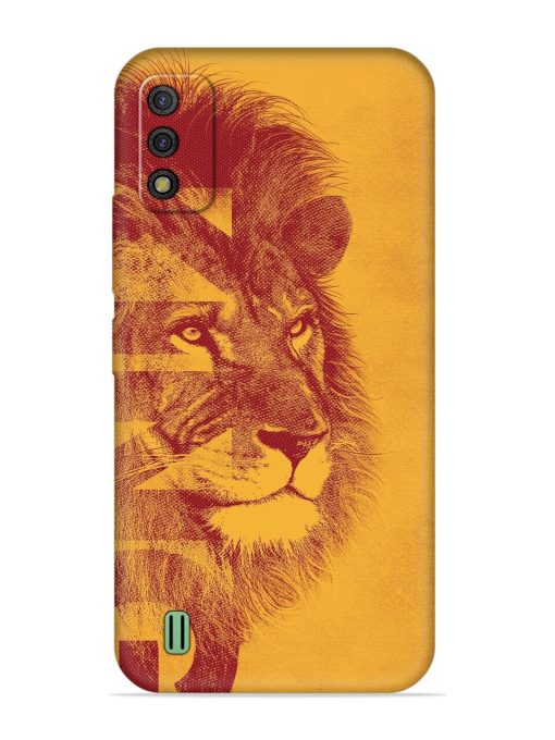 Gold Lion Crown Art Embossed Soft Silicone Case for Itel A26 Zapvi