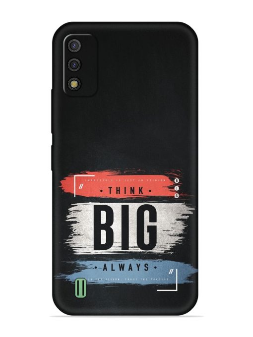 Think Big Always Embossed Soft Silicone Case for Itel A26 Zapvi