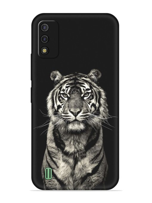 Tiger Art Embossed Soft Silicone Case for Itel A26 Zapvi