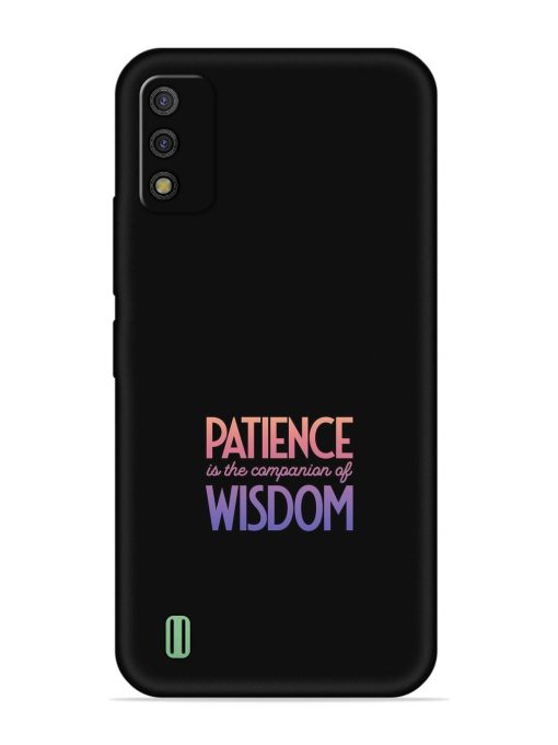 Patience Is The Embossed Soft Silicone Case for Itel A26