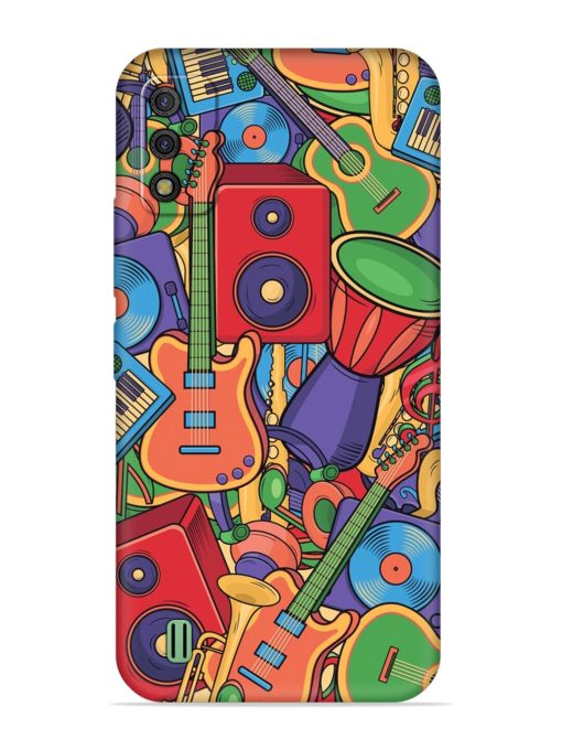 Colorful Music Art Embossed Soft Silicone Case for Itel A26