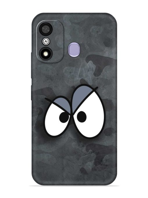 Big Eyes Night Mode Embossed Soft Silicone Case for Itel A27 Zapvi