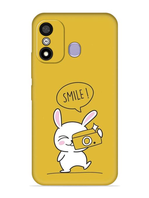 Hey Smile Please Embossed Soft Silicone Case for Itel A27 Zapvi