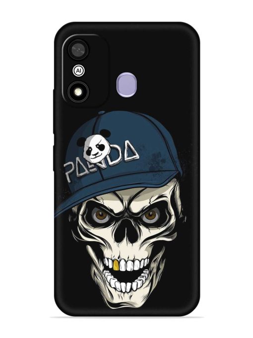 Panda Skull Embossed Soft Silicone Case for Itel A27 Zapvi