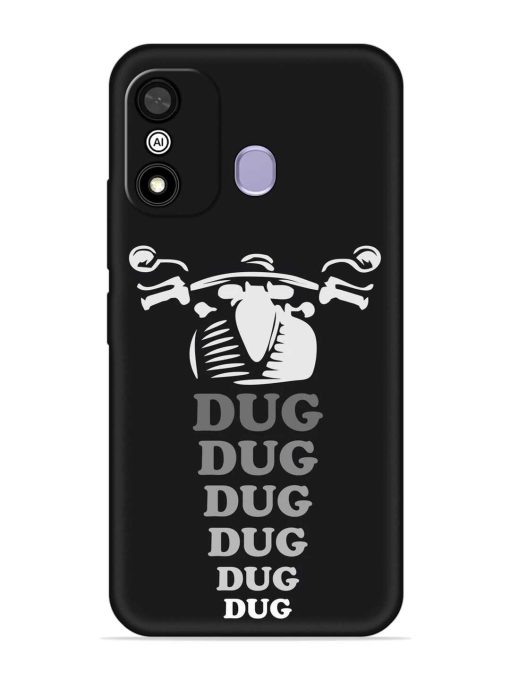 Dug Dug Dug Embossed Soft Silicone Case for Itel A27 Zapvi