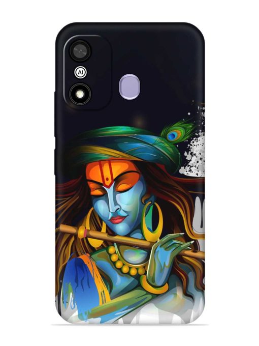 Krishna Art Embossed Soft Silicone Case for Itel A27 Zapvi