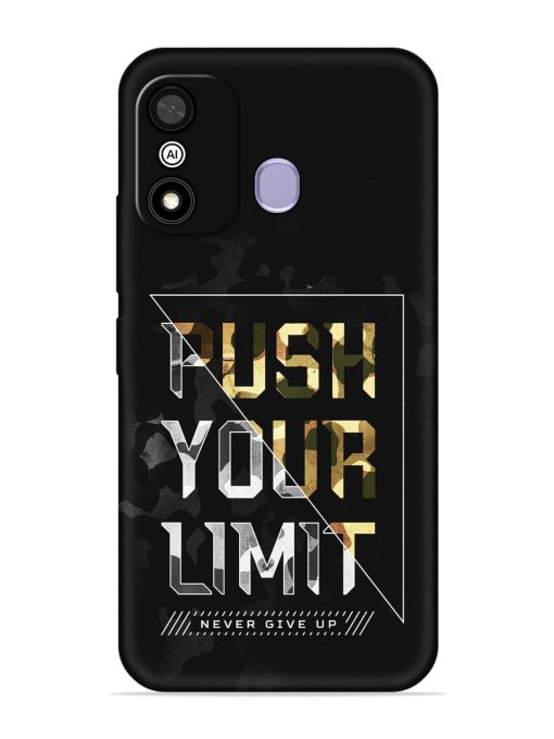 Push Your Limits Embossed Soft Silicone Case for Itel A27 Zapvi