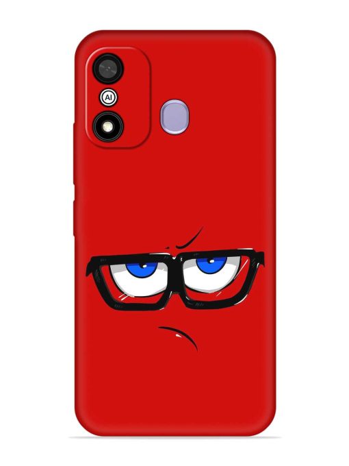 Rad Angry Face Embossed Soft Silicone Case for Itel A27 Zapvi