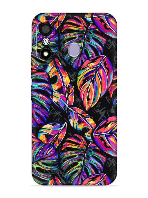 Tropical Seamless Vector Embossed Soft Silicone Case for Itel A27 Zapvi