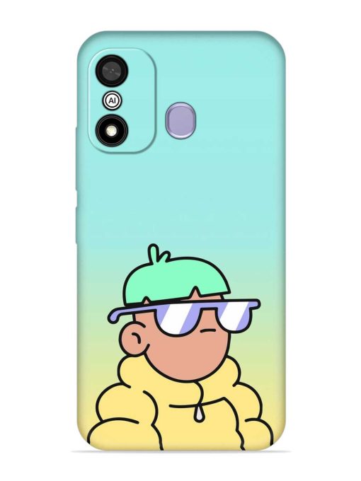 Doodles Cool Character Embossed Soft Silicone Case for Itel A27 Zapvi