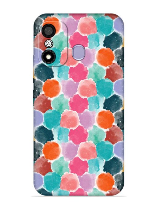 Colorful Seamless Pattern Embossed Soft Silicone Case for Itel A27 Zapvi