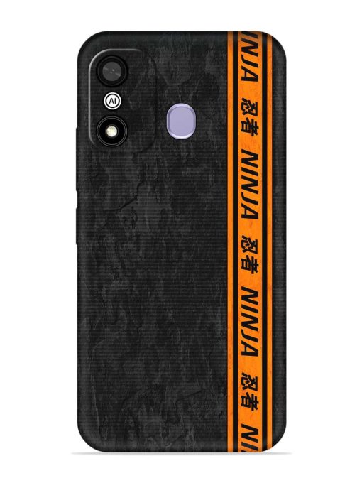 Ninja Srtips Embossed Soft Silicone Case for Itel A27