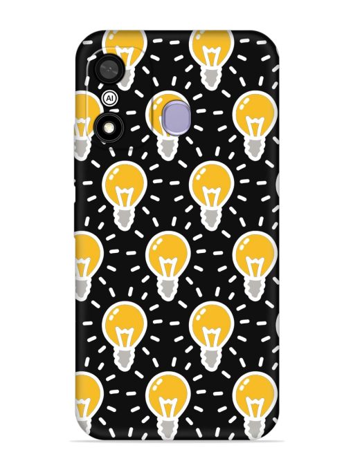 Light Bulb Seamless Embossed Soft Silicone Case for Itel A27 Zapvi