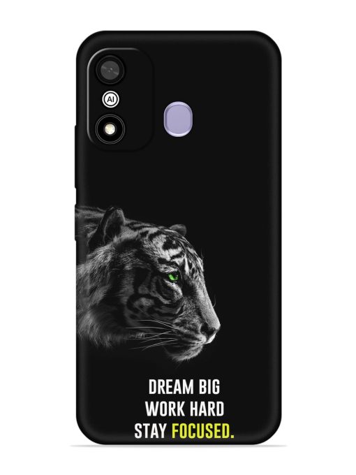 Dream Big Work Hard Embossed Soft Silicone Case for Itel A27