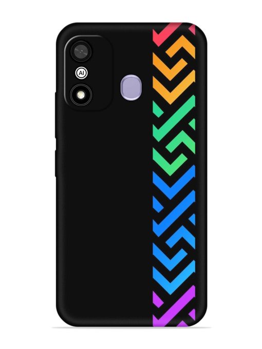 Colorshape Stripes Embossed Soft Silicone Case for Itel A27 Zapvi