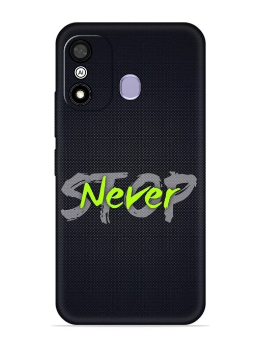 Never Stop Embossed Soft Silicone Case for Itel A27