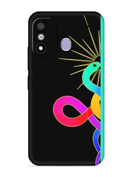 Art Geometric Abstraction Embossed Soft Silicone Case for Itel A27 Zapvi