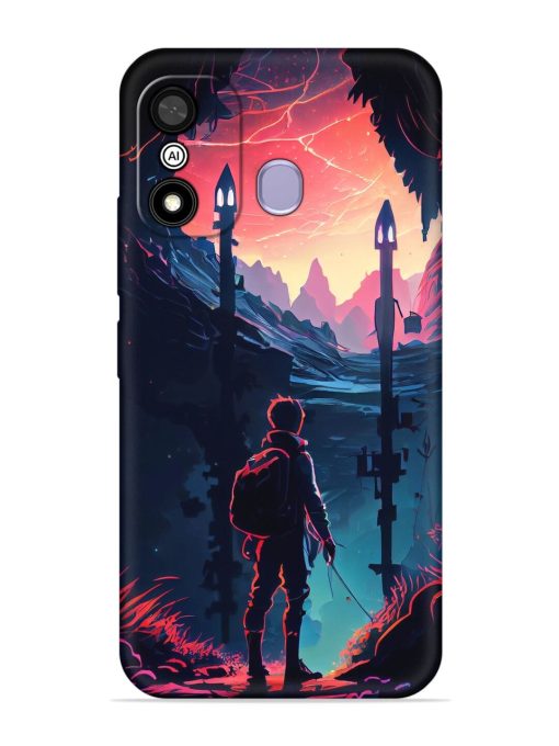 Cgs Artwork Embossed Soft Silicone Case for Itel A27