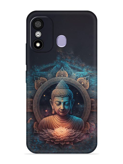 Gautam Buddha Embossed Soft Silicone Case for Itel A27 Zapvi