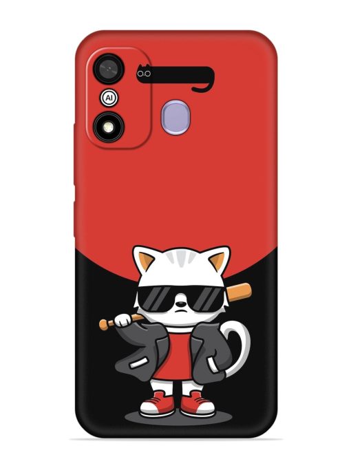 Cool Little Bear Cartoon Embossed Soft Silicone Case for Itel A27 Zapvi