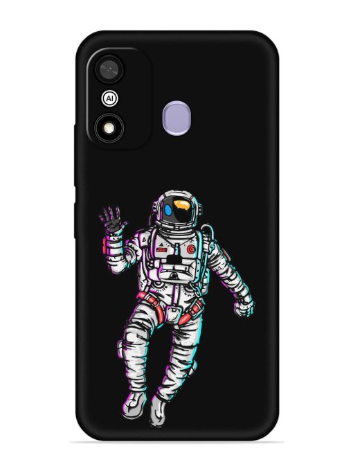 Spaceman Embossed Soft Silicone Case for Itel A27 Zapvi