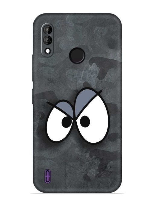 Big Eyes Night Mode Embossed Soft Silicone Case for Itel A47 Zapvi