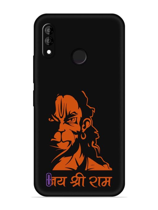 Angry Hanuman Embossed Soft Silicone Case for Itel A47 Zapvi