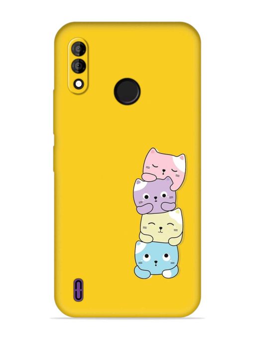 Cartoon Anime Embossed Soft Silicone Case for Itel A47 Zapvi