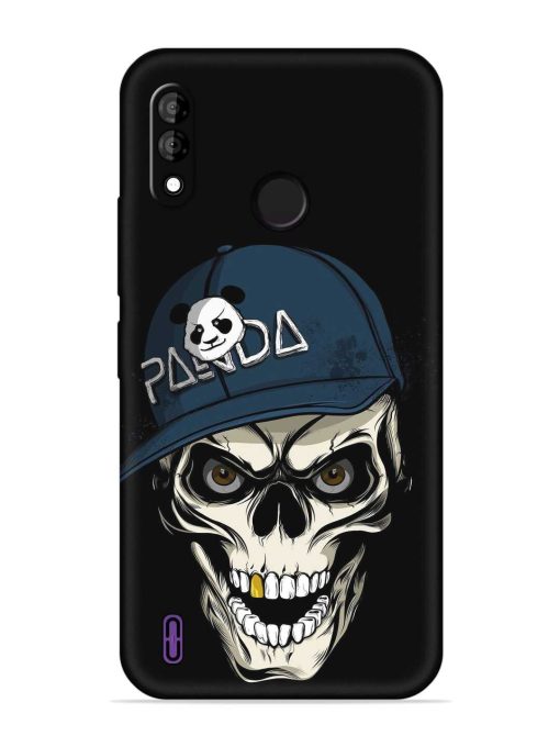 Panda Skull Embossed Soft Silicone Case for Itel A47 Zapvi