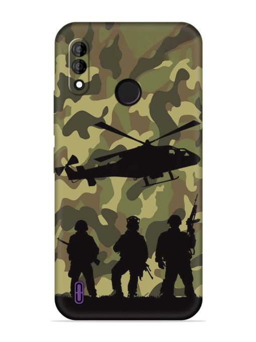 Army Heros Embossed Soft Silicone Case for Itel A47 Zapvi