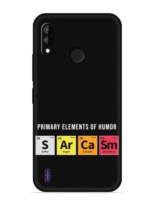 Primary Elements Humor Embossed Soft Silicone Case for Itel A47 Zapvi