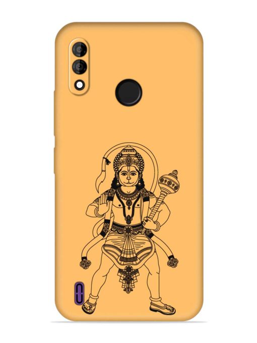 Indian God Hanuman Embossed Soft Silicone Case for Itel A47 Zapvi