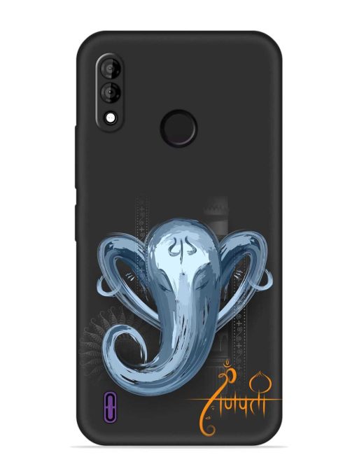 Illustration Lord Ganpati Embossed Soft Silicone Case for Itel A47 Zapvi