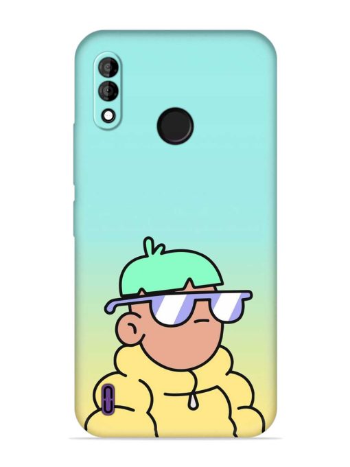 Doodles Cool Character Embossed Soft Silicone Case for Itel A47