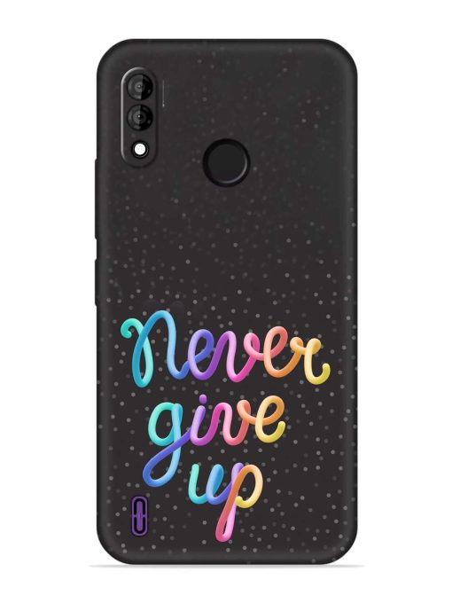 Colorful Stylized Rainbow Embossed Soft Silicone Case for Itel A47 Zapvi