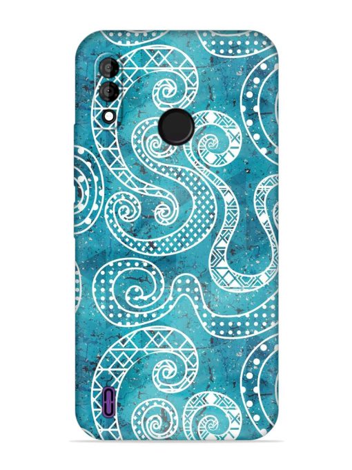 Vintage Curved Seamless Embossed Soft Silicone Case for Itel A47