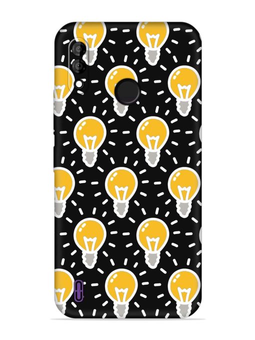 Light Bulb Seamless Embossed Soft Silicone Case for Itel A47 Zapvi